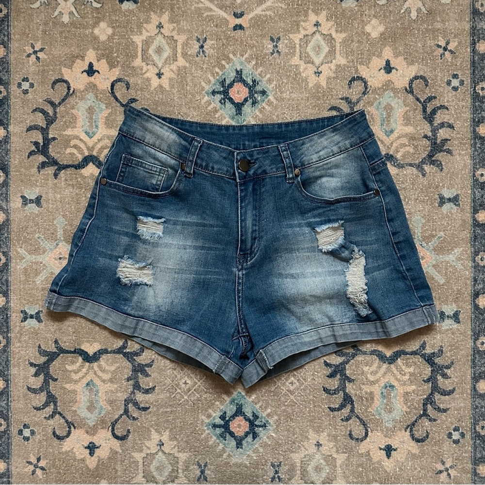 Blue Denim Jean Shorts